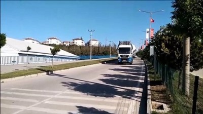 ruzgar turbini - SAMSUN - 75 metre uzunluğundaki rüzgar türbininin kanatları tırlarla taşındı Videosu