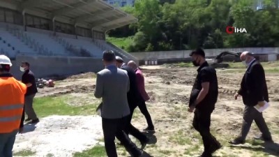 Sinop'un modern stadı yükseliyor