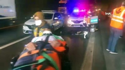  TEM’de motosiklet metrelerce sürüklendi: 1 ölü, 1 ağır yaralı