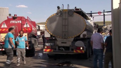 kimya -  Başkent’te geri dönüşüm firmasında yangın Videosu