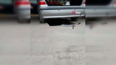 dogal yasam alani -  Otomobilin alt kısmına giren yılanı itfaiye çıkardı Videosu