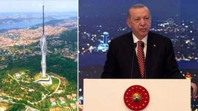 İSTANBUL - Cumhurbaşkanı Erdoğan: 'Kulemizi yeni dönemin en önemli yatırımlarından ve sembol eserlerinden biri olarak görüyorum'