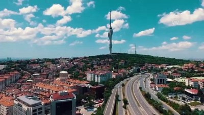 İSTANBUL - (DRONE) Çamlıca Kulesi'nin resmi açılışı bugün gerçekleştirilecek