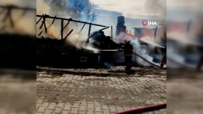 elektrik kontagi -  Kızılcahamam’da iki katlı ahşap evde yangın çıktı Videosu