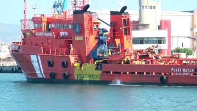 robotlar - MADRİD - İspanya'nın Castellon Limanı'ndaki Türk gemisi yükleme sırasında battı Videosu