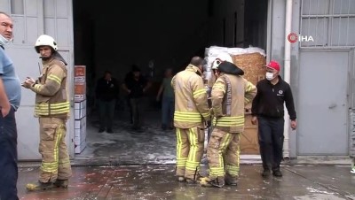 kimyasal madde -  Sanayi sitesinde yangın çıktı, yangına müdahale etmeye çalışan işçi yaralandı Videosu