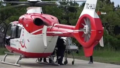 bebek -  Ambulans helikopter 4 günlük bebek için havalandı Videosu