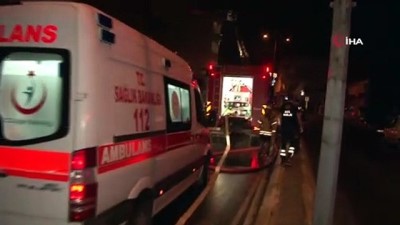  Sultanbeyli’de çatı katı alev alev yandı