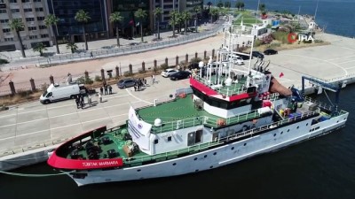 arastirmaci -  TÜBİTAK Marmara Araştırma Gemisi, deprem araştırma seferi için İzmir'den uğurlandı Videosu