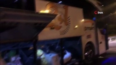  9 kaçak göçmen, yolcu otobüsünün bagaj kısmında saklanırken bulundu