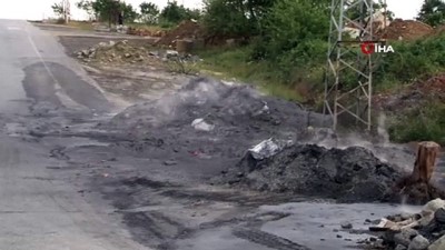 kimya -  Başakşehir'de yol kenarına kimyasal atık atıldı Videosu
