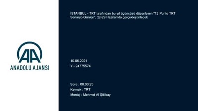 İSTANBUL - '12 Punto TRT Senaryo Günleri' 22 Haziran'da başlayacak