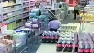 market - BOLU - Marketten hırsızlık güvenlik kamerasında Videosu