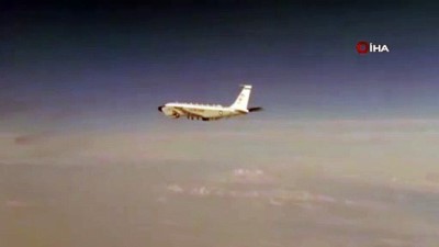 savas ucagi -  - Rus savaş uçağından Pasifik Okyanusu’nda ABD keşif uçağına engelleme Videosu