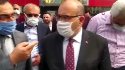 basin mensuplari -  Vali Ustaoğlu, Yomra Belediye Başkanı Bıyık’a düzenlenen silahlı saldırı sonrası olay yerine geldi Videosu