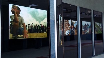 sinir disi - ANKARA - Başkentte Kızılay Metro Sanat Galerisi'nde 'Mülteci Hikayeleri Fotoğraf Sergisi' açıldı Videosu