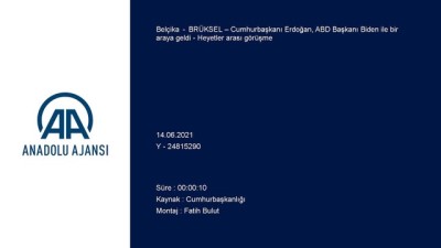 BRÜKSEL – Cumhurbaşkanı Erdoğan, ABD Başkanı Biden ile bir araya geldi - Heyetler arası görüşme