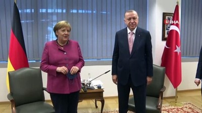  - Cumhurbaşkanı Erdoğan, Almanya Başbakanı Merkel ile görüştü