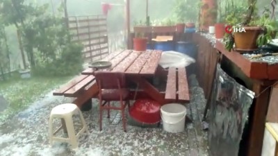 su baskini -  Dolu yağışı yaylaları vurgu, ekili alanlar zarar gördü Videosu
