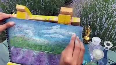 hediyelik esya - EDİRNE - Mor lavanta tarlaları fotoğraf çektirmek isteyenlerin ilgi odağı oluyor Videosu