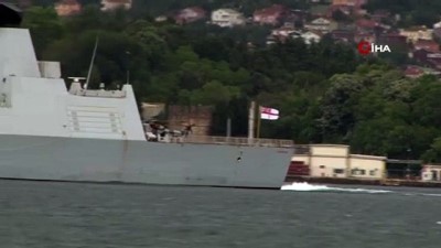 savas gemisi -  İngiliz ve Hollanda savaş gemileri İstanbul Boğazı’ndan geçti Videosu