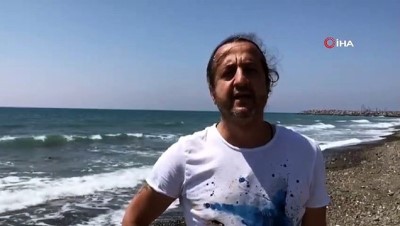 barla -  İskenderun kıyılarında beyaz tabaka endişelendirdi Videosu