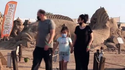 olumsuz - ANTALYA - Uluslararası Antalya Kum Heykel Festivali'nin hazırlıkları tamamlandı Videosu
