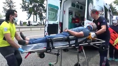 akaryakit istasyonu -  Kayganlaşan yolda kontrolden çıkan tır, ağaca çarpıp savrularak yolu kapattı :1 yaralı Videosu