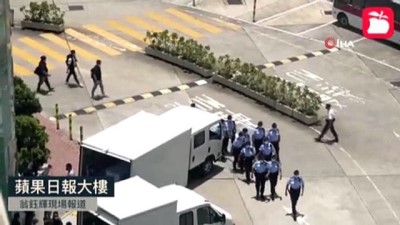 2 milyon dolar -  - Hong Kong'da muhalif gazeteye 500 polisle baskın Videosu