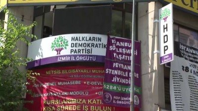 İZMİR - HDP Eş Genel Başkanı Buldan, silahlı saldırının gerçekleştiği partisinin İzmir İl Başkanlığında inceleme yaptı