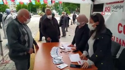 asi -  Kütahya'da aşı randevu standı açıldı Videosu