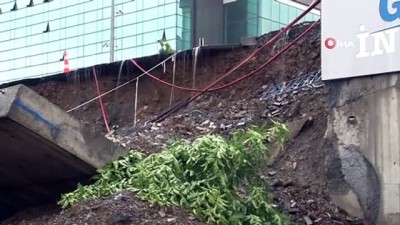 yol calismasi -  Başakşehir'de yağışın etkisiyle yol çöktü Videosu