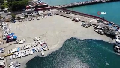 lodos -  Bu görüntüler Tekirdağ'dan...Tekirdağ kıyıları yeniden salyayla kaplandı Videosu