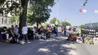 protesto -  - Finlandiya'da iklim protestosu: başkentin en işlek caddesi trafiğe kapatıldı Videosu