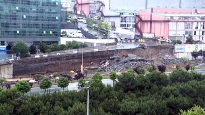 istinat duvari - İSTANBUL - Başakşehir'de istinat duvarı çöktü (2) Videosu