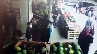 kamera -  Manav sahibini ‘soğan’ ile böyle dövdüler Videosu