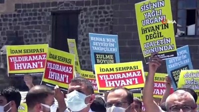  Mısır'da İhvan liderlerine yönelik idam kararları Diyarbakır'da protesto edildi