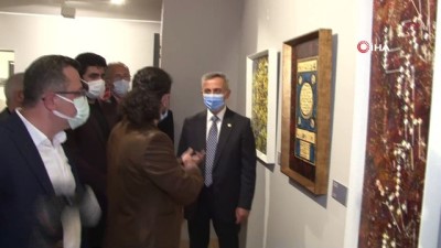 hat sanati -  Sanatçı Fatih Ömeroğlu'nun “ARA-YAN” sergisi sanatseverlerle buluştu Videosu