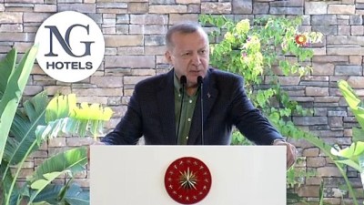  Cumhurbaşkanı Erdoğan, NG Phaselis Bay’ın açılış töreninde konuştu