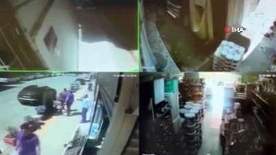 nalbur dukkani -  İstanbul'da deprem nedeniyle nalburda ürünler yerle bir oldu Videosu