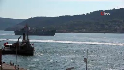 akkale -  Rus savaş gemisi 'Saratov' Çanakkale Boğazı'ndan geçti Videosu