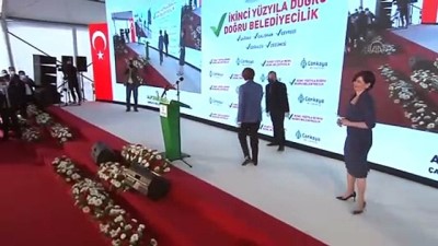 temel atma toreni - ANKARA - Akşener,  Ahlatlıbel Atatürk Parkı'nda düzenlenen toplu açılış ve temel atma törenine katıldı (1) Videosu
