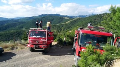 yangina mudahale - BALIKESİR - Orman yangınına müdahale ediliyor Videosu