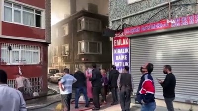 saglik ekibi -  Beyoğlu'nda 2 katlı bir halı fabrikasında çıkan yangın yanında bulunan 6 katlı bir binaya sıçradı. Videosu