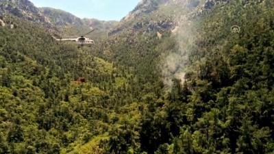 MUĞLA - Ormanlık alanda çıkan yangın söndürüldü