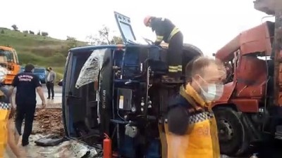 askeri personel - SAMSUN - Cezaevi aracı devrildi: 10 yaralı Videosu