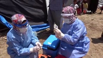 haziran ayi -  Tarım işçileri çadırlarda aşılanıyor Videosu