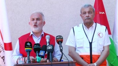  - Türk Kızılay Genel Başkanı Dr. Kerem Kınık, Gazze'de basın toplantısı düzenledi
