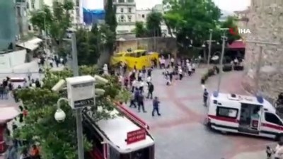 genc kiz -  Galata Kulesi'nden atlayarak intihara teşebbüs etti Videosu