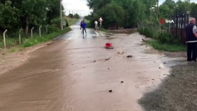 kirka -  Sağanak yağış ilçeleri de vurdu Videosu